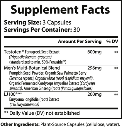 Testosterone Eurycoma And Testofen